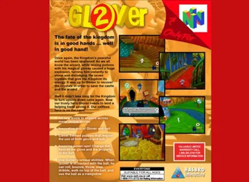 Glover 2 (USA) (Proto 1) box cover back